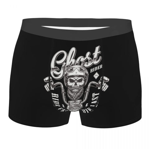 Boxer Moto Crâne Barbu XXL