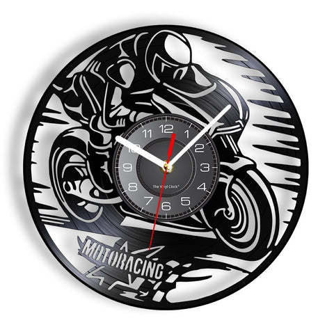 Horloge Murale Moto<br> Pilote GP - Antre du Motard