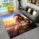 Tapis Moto Cross Aube Ensoleillée 230x160cm