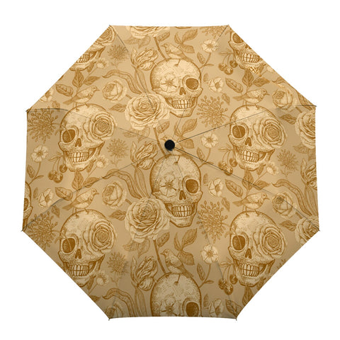 Parapluie Moto<br> Crânes Fleuris - Antre du Motard