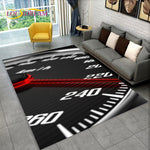 Tapis Moto Compteur de Vitesse 230x160cm