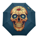 Parapluie Moto Crâne aux Yeux Etoilés - Antre du Motard