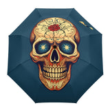 Parapluie Moto Crâne aux Yeux Etoilés - Antre du Motard