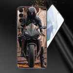 Coque Téléphone Samsung Moto Full Black Samsung S8