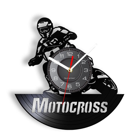 Horloge Murale Moto Cross Dérapage - Antre du Motard