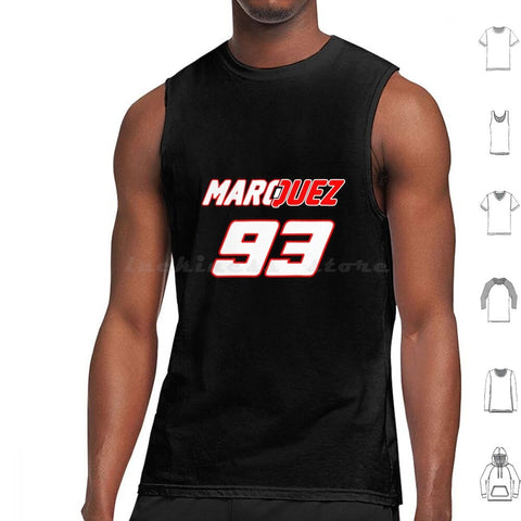 T-Shirt Sans Manche<br> Marquez 93 Noir - Antre du Motard