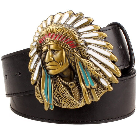 Ceinture Biker<br> Indien Gold 130cm