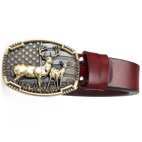 Ceinture Biker<br> Cerfs en Or 125cm