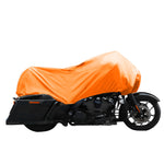 Demi-Housse Moto Waterproof Orange L-245x105x60cm