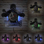 Horloge Murale Moto Biker Zombie (LED) Default Title