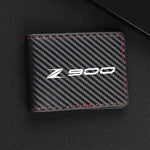 Porte-Carte Biker Z900 Aspect Carbone avec Surpiqure Rouge Default Title