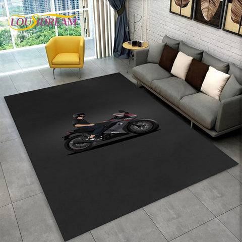 Tapis Moto<br> Motard sur sa Bécane 230x160cm