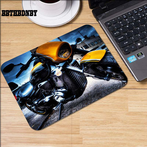 Tapis de Souris Moto Vintage Jaune