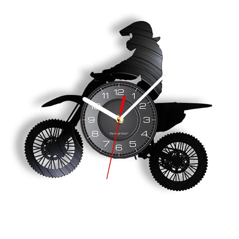 Horloge Murale Moto Cross Pilote Mx - Antre du Motard
