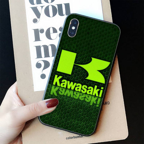 Coque iPhone Moto<br> Logo Miroir Kawasaki iPhone 14pro max