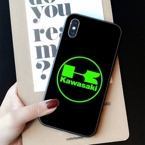 Coque iPhone Moto Logo Circulaire Kawasaki iPhone 14pro max