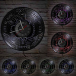 Horloge Murale Moto Chopper Ailée (LED) Default Title