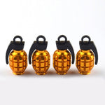 Bouchon de Valve Moto Grenade Gold (Pack de 4) Default Title