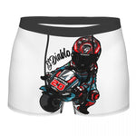 Boxer Moto Quartararo Cartoon Blanc XXL