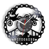 Horloge Murale Moto Cross Spectacle d'Acrobaties - Antre du Motard