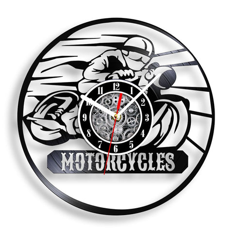 Horloge Murale Moto Biker Vintage - Antre du Motard