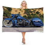 Serviette de Plage Moto Style Américain