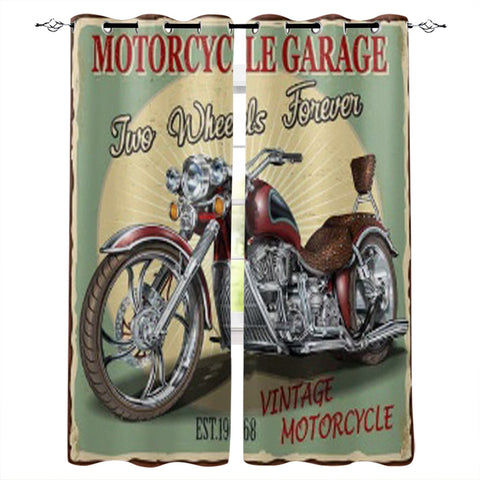 Rideau Moto<br> Deux Roues pour Toujours 135x245cm