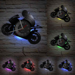 Horloge Murale Moto Biker en Wheeling (LED) Default Title