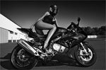 Poster Moto Femme Motarde Sexy 70X100cm