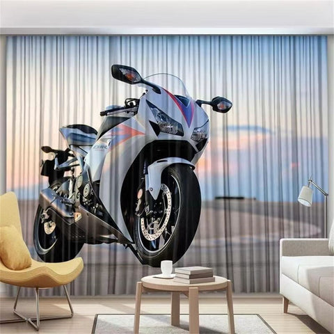 Rideau Moto CBR Honda Blanche - Antre du Motard