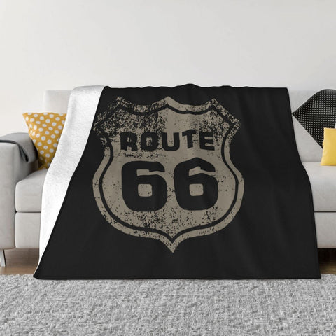 Plaid Moto<br> Blason Route 66