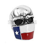 Bague Biker Drapeau Texas (Acier) 75