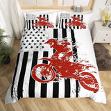 Housse de Couette Moto Cross God Bless America