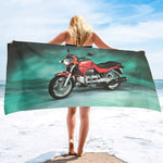 Serviette de Plage Moto Style Vintage 150x260cm