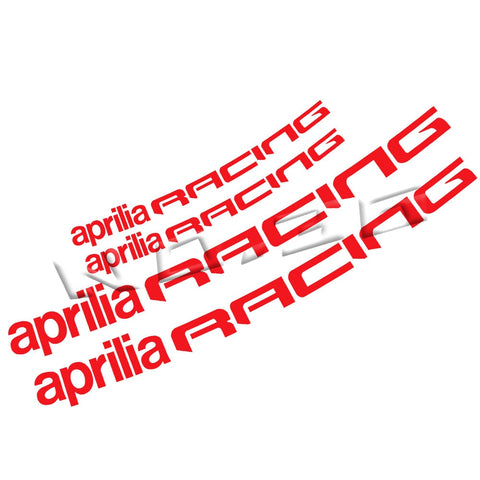 Liseret de Jante Moto<br> Stickers Aprilia Racing Rouge Default Title