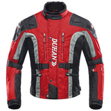 Veste Biker Coupe-Vent Rouge (Textile) - Antre du Motard