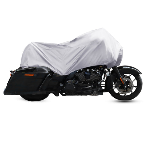 Demi-Housse Moto<br> Waterproof Blanc L-245x105x60cm