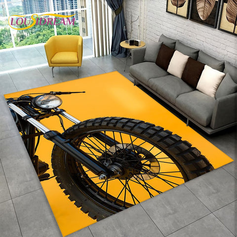 Tapis Moto Cartoon<br> Pneu Tout-Terrain 230x160cm