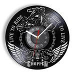 Horloge Murale Moto à Chaînes - Antre du Motard