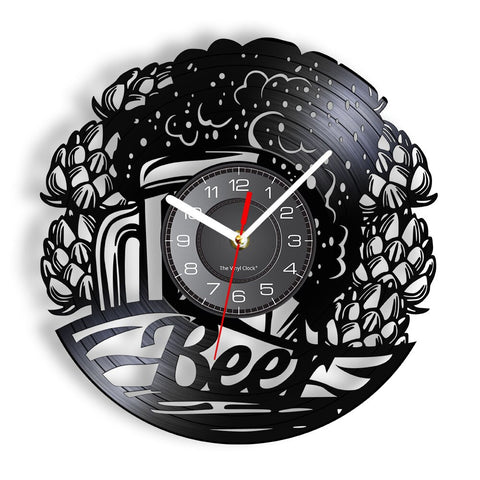 Horloge Murale Moto<br> Bière Mousseuse - Antre du Motard