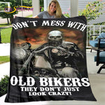 Plaid Moto Don't Mess With Old Bikers