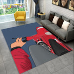 Tapis Moto Scooter Rouge dans Paris 230x160cm