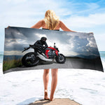 Serviette de Plage Moto Petite Pause 150x260cm