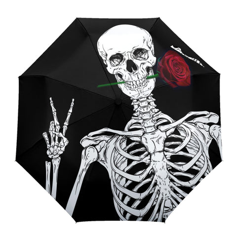 Parapluie Moto<br> Squelette Romantique - Antre du Motard