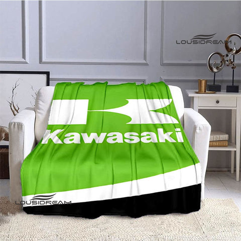 Plaid Moto<br> Logo Kawasaki - Antre du Motard