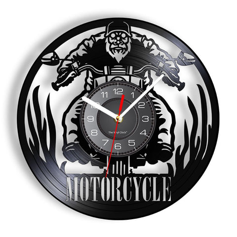 Horloge Murale Moto Biker Vétéran - Antre du Motard