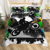 Housse de Couette Moto Cross Pilote de l'Ombre