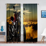 Rideau Moto Dans les Nuages 600x250cm Oeillets