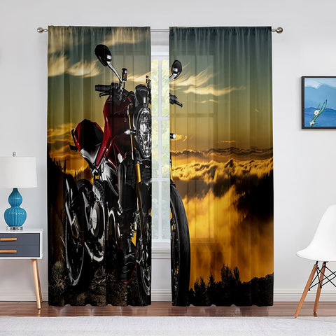 Rideau Moto<br> Dans les Nuages 600x250cm Oeillets