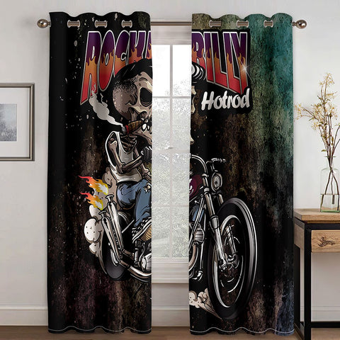 Rideau Moto<br> Mort-Vivant Badass 220x214cm Oeillets